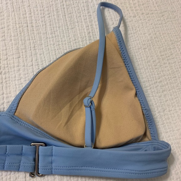 (2) bikini tops - light blue, floral - Picture 9 of 15